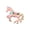 Pink, variant on Oasiva Elegant Unicorns Pin Vintage Design Secure Fasten for Outings and Gatherings