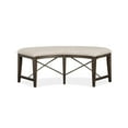 thumbnail image 4 of Magnussen Westley Falls Curved Bench with Upholstered Seat, 4 of 6