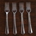thumbnail image 2 of Efavormart Set of 25 - 7" Clear Chambury Heavy Duty Plastic Forks, Plastic Utensils for Wedding, Birthday, Upscale Occasions, Special Events, Hotels, Restaurants, Family Gatherings, BBQs, 2 of 7