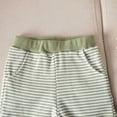 thumbnail image 7 of BLVB Toddler Baby Boy Girl Summer Clothes Short Sleeve Collared T Shirt Striped Shorts Set Cute Outfits 6 Month-4T, 7 of 7
