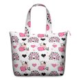 thumbnail image 1 of Buffalo Travel Tote Bag, Cow Lovers Rustic Print Weekender Duffel, Farm Pattern Lightweight Multipurpose Carry-on for Short Trips and Travel, 1 of 5