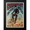 thumbnail image 2 of Vintage Apple Collection 11x14 Black Modern Framed Museum Art Print Titled - Clement Tricycles, 2 of 5
