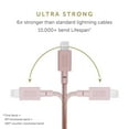 thumbnail image 6 of Native Union Belt Cable USB-C - 10ft Ultra-Strong Reinforced Charging Cable for iPhone 13 and earlier (Rose), 6 of 7