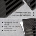 thumbnail image 4 of Muzzys (SET OF TWO) 3"x5" ALL BLACK SUBDUED Embossed Left & Right American Flag Decal Emblem Sticker Badge NO QUARTER GIVEN United States Stick On Car Truck Window Glass Patriotic Gift Made in the USA, 4 of 4