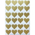 thumbnail image 2 of Royal Green Wedding Heart Stickers in Gold Glitter Envelope Seals for Invitations, Favors, Arts and Crafts  Embellishments for Parties  1.5" x 1.75" - 288 Pack, 2 of 6