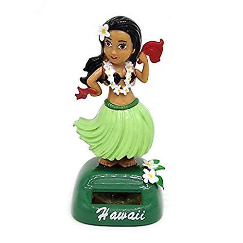 Teochew Hawaii Dancing Girl Figura hawaiana de baile solar, decoración de coche de niña hawaiana bailando solar Juguete de baile solar Decoración del hogar de la oficina