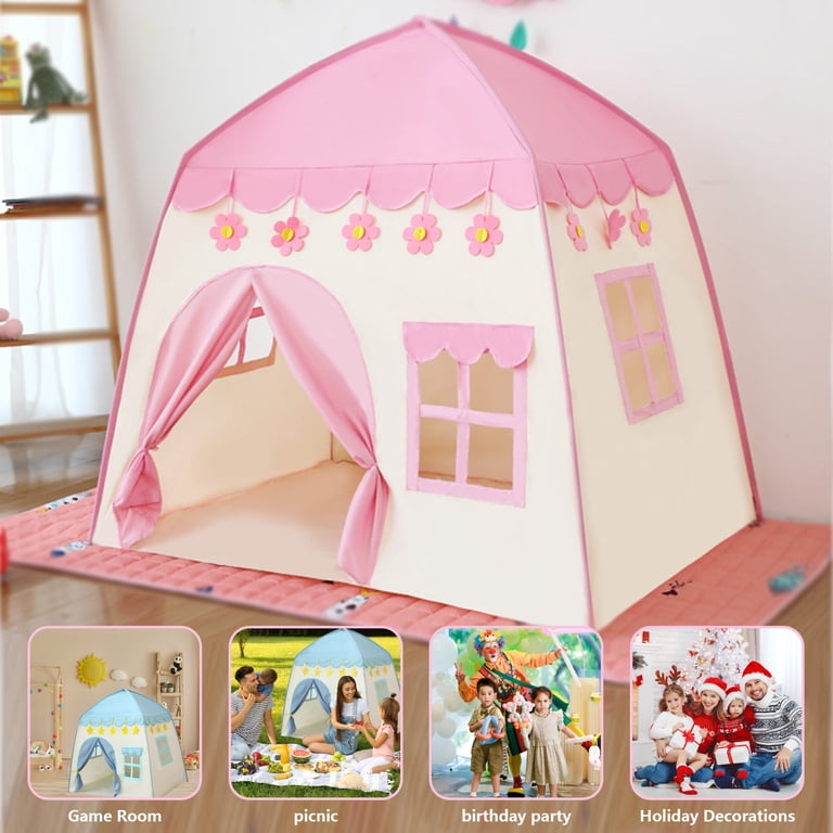 Keyahappy Princess Castle Play Tent, Pink photo 7