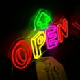 thumbnail image 2 of UPONRAY 3D Open Neon Signs, 16.5"*9.8" Dimmable & USB-Powered LED Neon Light, Stylish Wall Decor for Restaurant, Store, Bar, Cafe, Club, 2 of 12