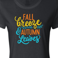 thumbnail image 4 of Inktastic Thanksgiving Fall Breeze and Autumn Leaves Women's T-Shirt, 4 of 5