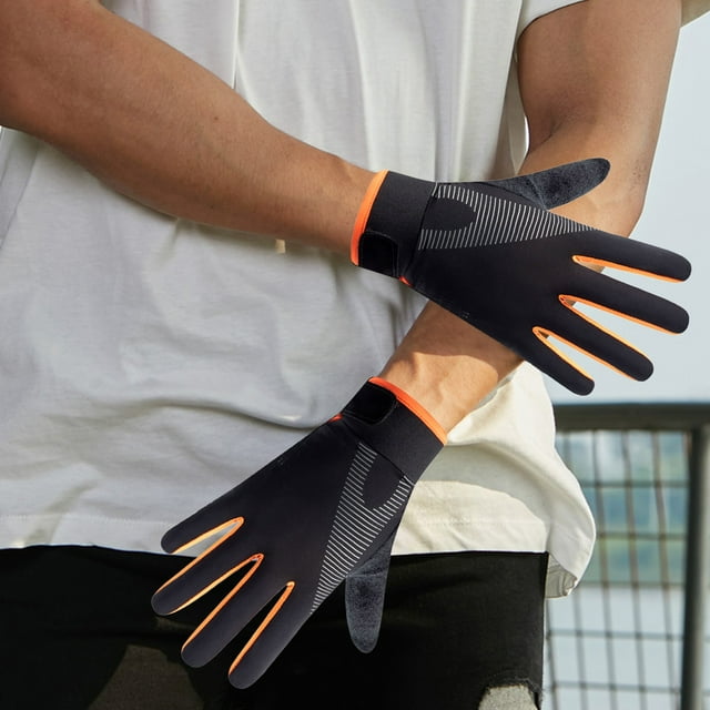 Lekihaqq Ice Silk Gloves Sun Protection Breathable Touchscreen Outdoor Sports Cycling Fishing Running Elastic Durable Lightweight