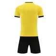 thumbnail image 5 of Unisex Kids Soccer Jersey for Girls Soccer Shirts Boy Football Outfits Soft Ideal Gift for Little Athlete 4-15 Years Yellow, 5 of 5