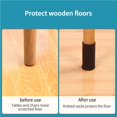 thumbnail image 3 of 16PCS Desk Chair cover Shockproof Noise Absorption Furniture Feet Cover Felt Anti-Slip Foot Base Floor Protector for Desk Table Chair Feet, 3 of 9