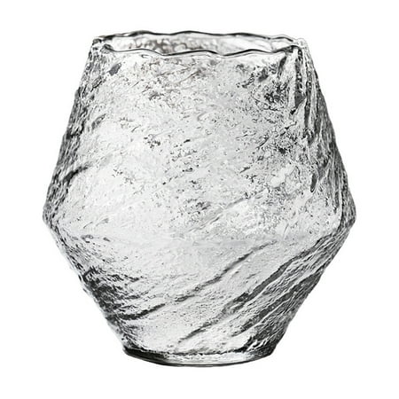 

Japanese Handmade Hammered Whiskey Glass Heat-resistant Juice Cup Liquor Whisky Crystal Wine Glass
