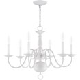 thumbnail image 3 of 6 Light White Chandelier with Steel base material, 3 of 5