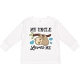 thumbnail image 3 of Inktastic My Uncle Loves Me with Sloth and Hearts Boys or Girls Long Sleeve Toddler T-Shirt, 3 of 5