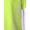 thumbnail image 5 of Hansber Girls Boys Basketball Jersey Short Sleeve Shirts with Shorts Set Football Uniform Performance Fluorescent Green 28, 5 of 6