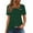 Green, variant on Otntypg Womens Short Sleeve Tunic Tops Casual Asymmetrical V Neck Cute Summer Shirts Button Loose Fit Business Dressy Elegant Blouses Khaki L