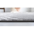 thumbnail image 5 of Jill Zarin’s Uptown Round Distressed Modern Area Rugs, Gray, 5 of 8