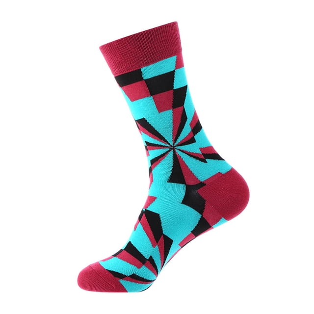 Geometric Print Socks For Mens Womens Socks Print Socks Long Novelty Funky Cute Socks Non Socks Womens