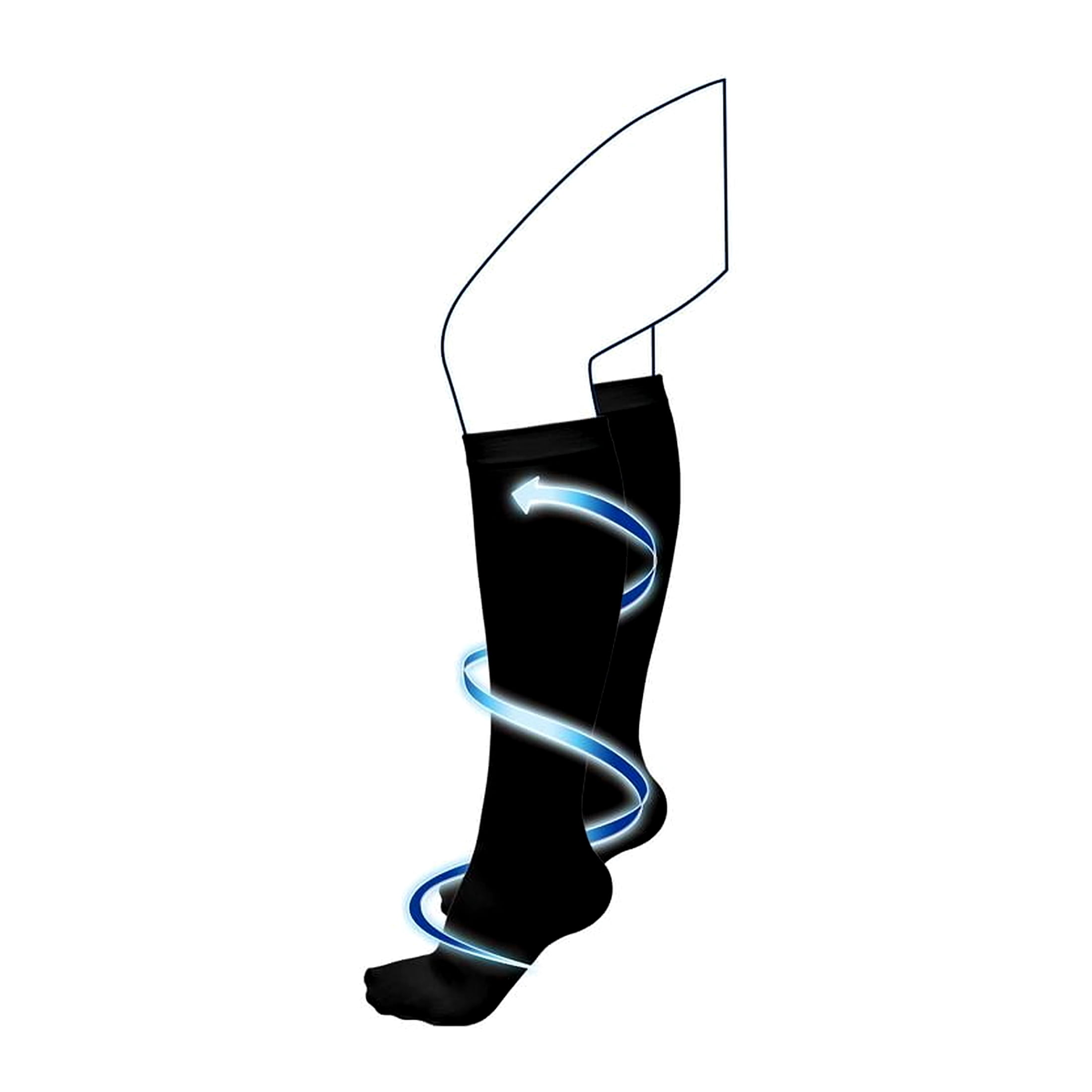 As Seen On TV Ontel Miracle Socks - Black