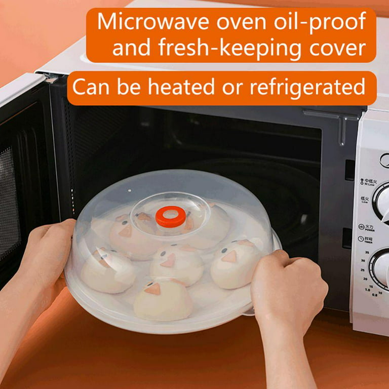 Fridge Microwave Plate Cover Clear Steam Vent Splatter Lid 6 9