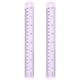 thumbnail image 1 of Uxcell 2 piezas Regla Recta 7.87" Reglas de Aluminio Métricas SAE con Agujero Púrpura, 1 of 7