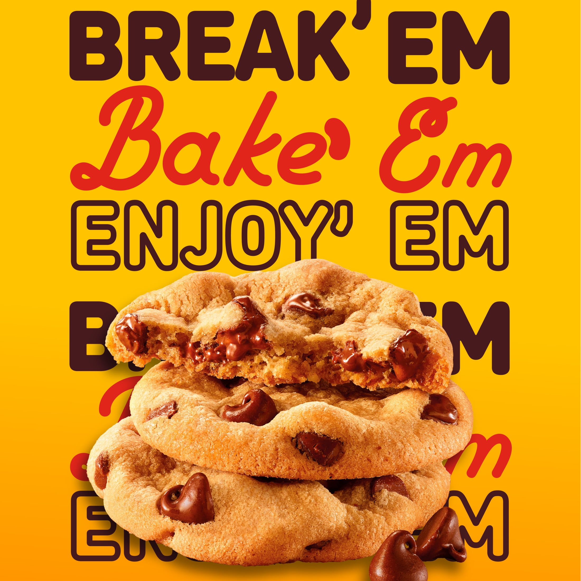 Nestle Toll House Tube of Chocolate Chip Cookie Dough, Makes 30 Cookies, 30 oz