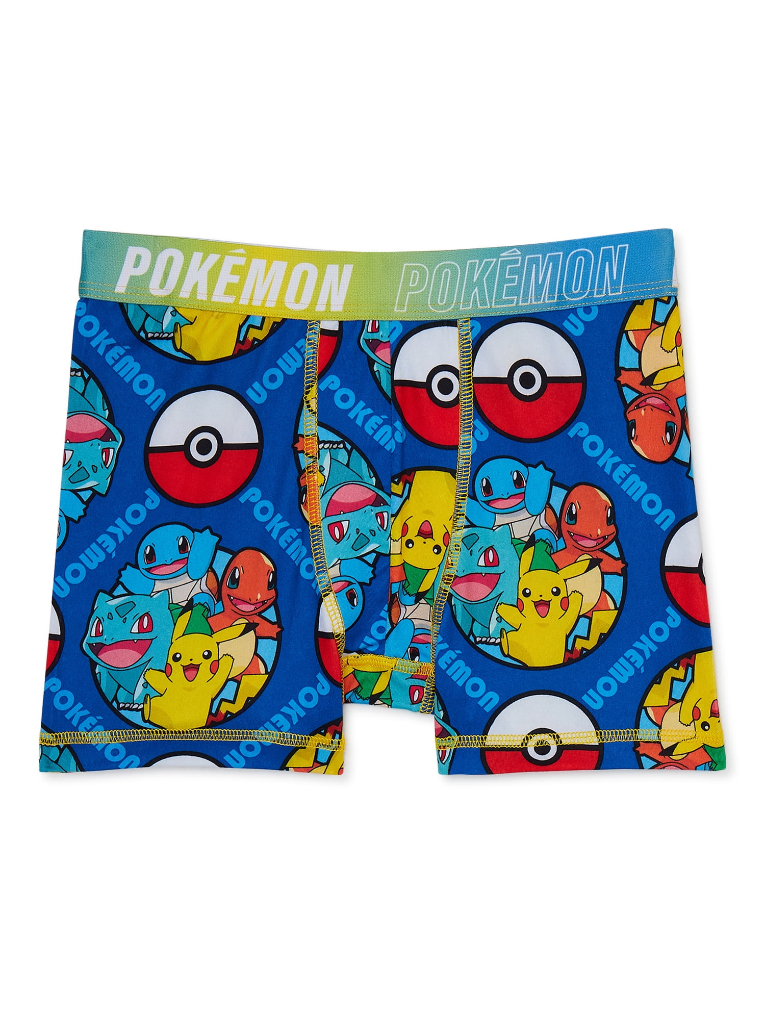 Pokémon Boy's Boxer Briefs Underwear, 4-pack, Sizes 4-14 