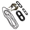 thumbnail image 2 of Black Leather Lizard Walking Rope Adjustable Training Harness for Small Reptiles 1 Set, 2 of 8