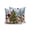 Green, variant on Woodland Christmas Outdoor Throw Pillows with Inserts Set of 2, 16"x16" Santa Claus Christmas Tree Snowman Deer Waterproof Square Patio Pillows for Outside Furniture, Sofa, Porch, Garden