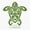 1pcs, variant on Green Tribal Turtle Cayman Island Sticker