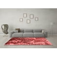 thumbnail image 3 of Ahgly Company Indoor Round Oriental Red Industrial Area Rugs, 5' Round, 3 of 4