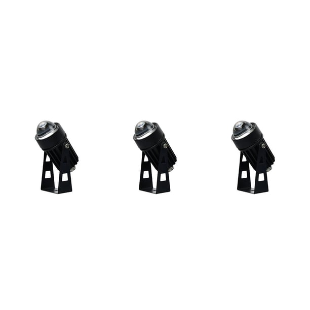 Bewildely Foco LED de pared para exteriores, 5W, IP65, impermeable, resistente a la intemperie, iluminación de paisaje, lámpara de haz con Luz blanca cálida 3Conjunto