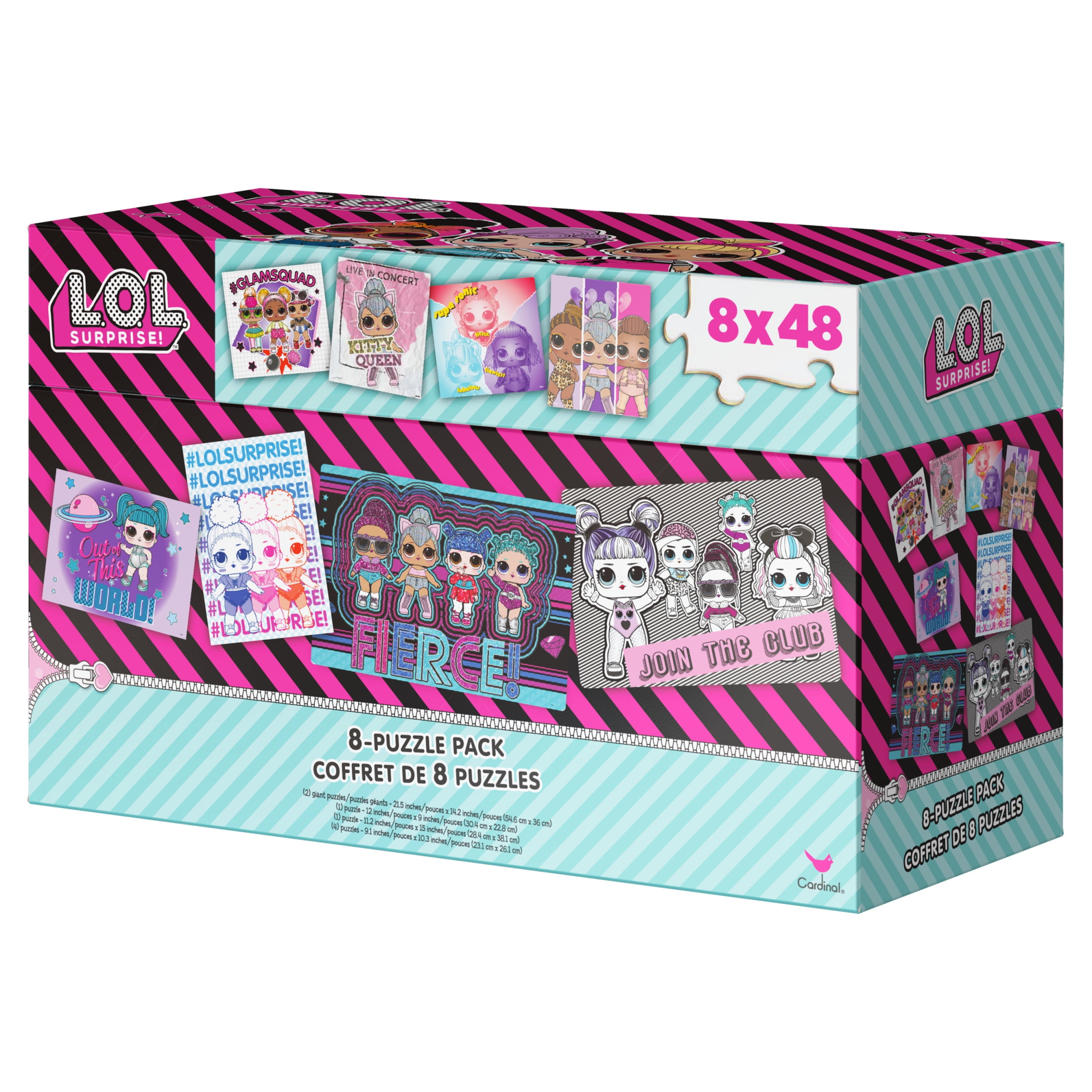 L.O.L Surprise 8 Pack Puzzle Kids Gift Jigsaw 100 Piece 