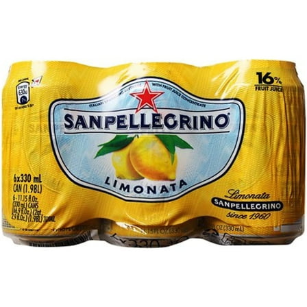 San Pellegrino Sparkling Beverage, Limonata (Lemon), 11.15-Ounce Cans (Pack Of 12)