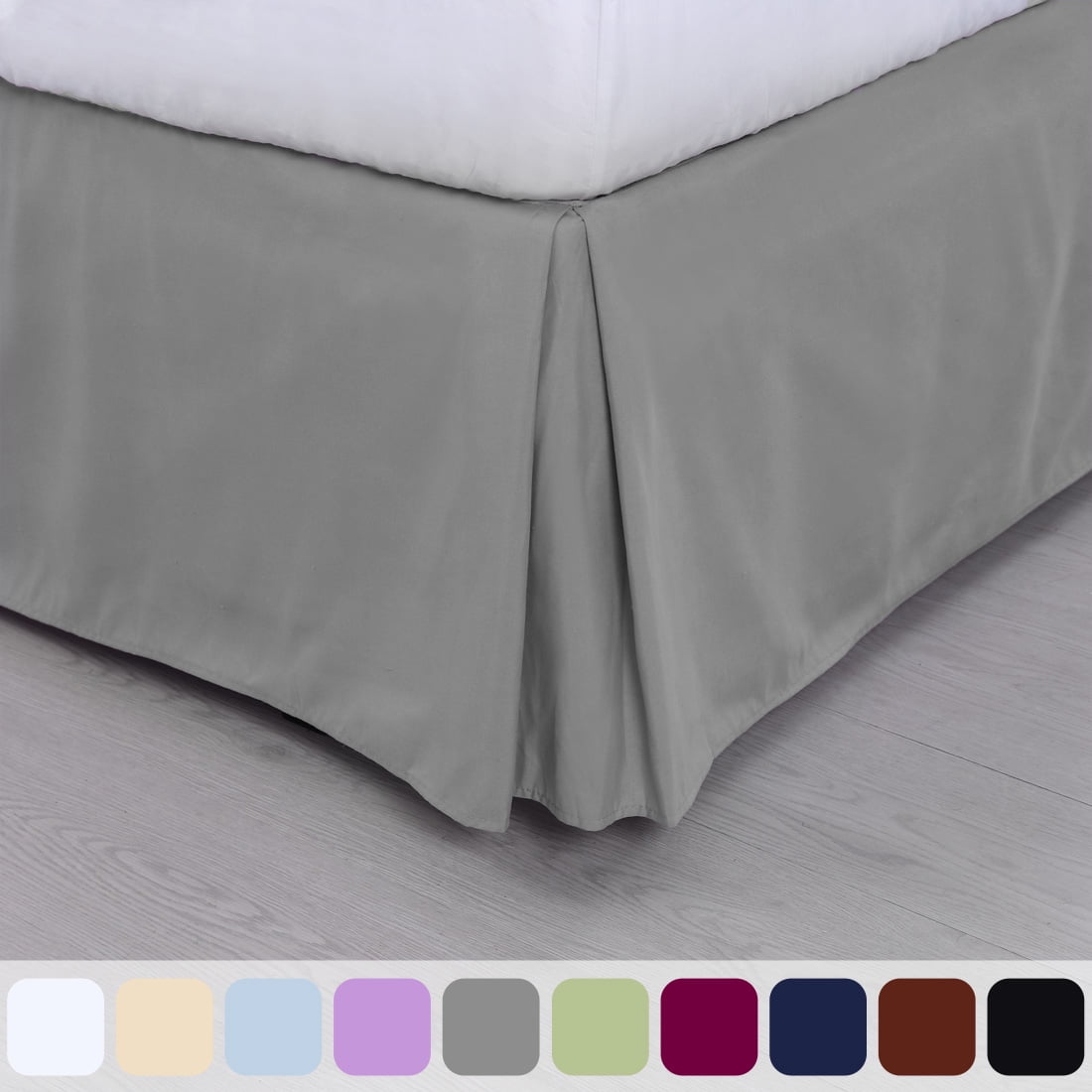Pleated Bed Skirt Classic Tailored Hotel Quality 14 Inch Drop Twin