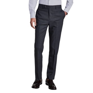 calvin klein men's slim-fit solid dress pants Calvin Klein Men's Slim Fit Tech Solid Performance Dress Pants - Light Stone