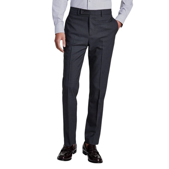 Calvin Klein Mens Slim fit Dress Pants 50 / 30 Charcoal Grey Solid Stretch
