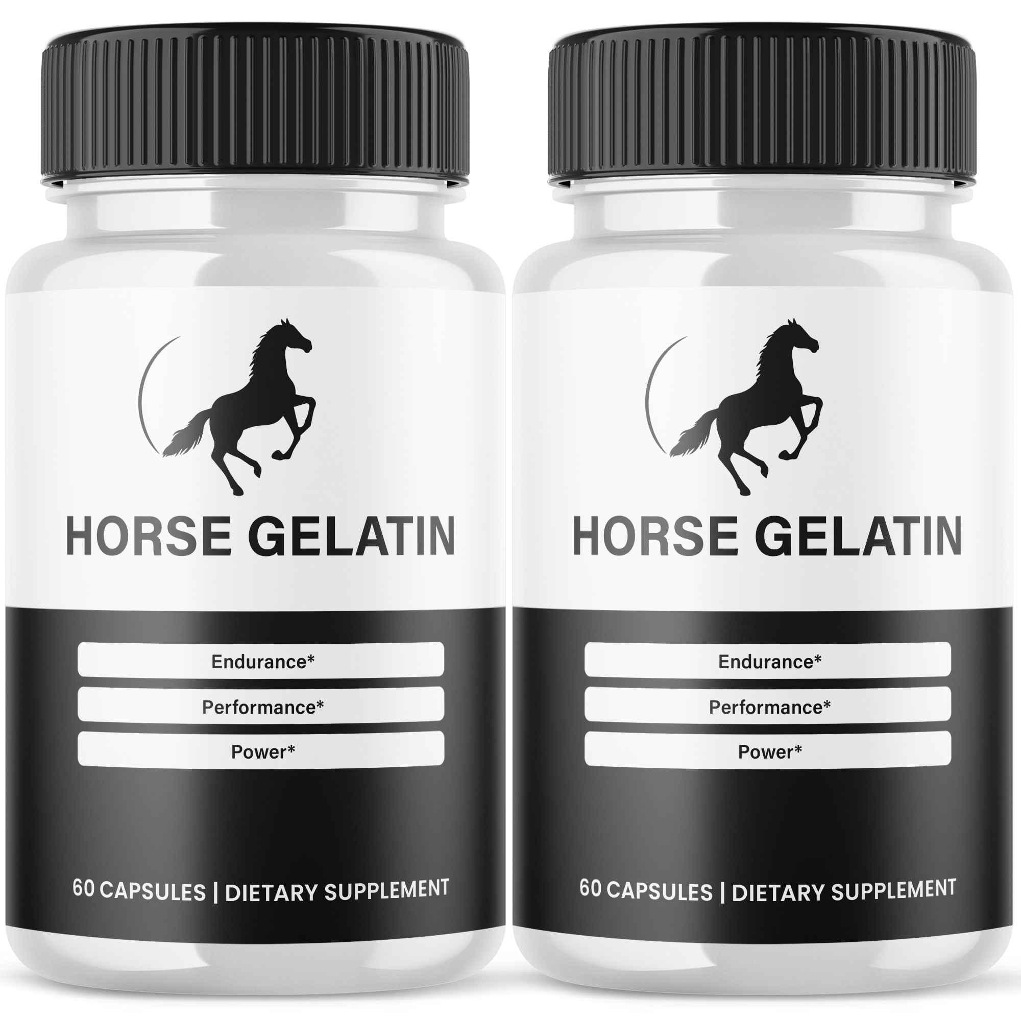 Horse Gelatin Advanced Formula Pills All Natural Vitamin Supplement HorseGelatin 120 Capsules