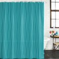 thumbnail image 2 of Teal Striped Bathroom Shower Curtains with 12 Hooks Polyester Waterproof Shower Curtain for Stalls and Bathtubs Modern Minimalist Boho Stripes Decorative Bathroom Privacy Curtain 48x72 Inches, 2 of 9