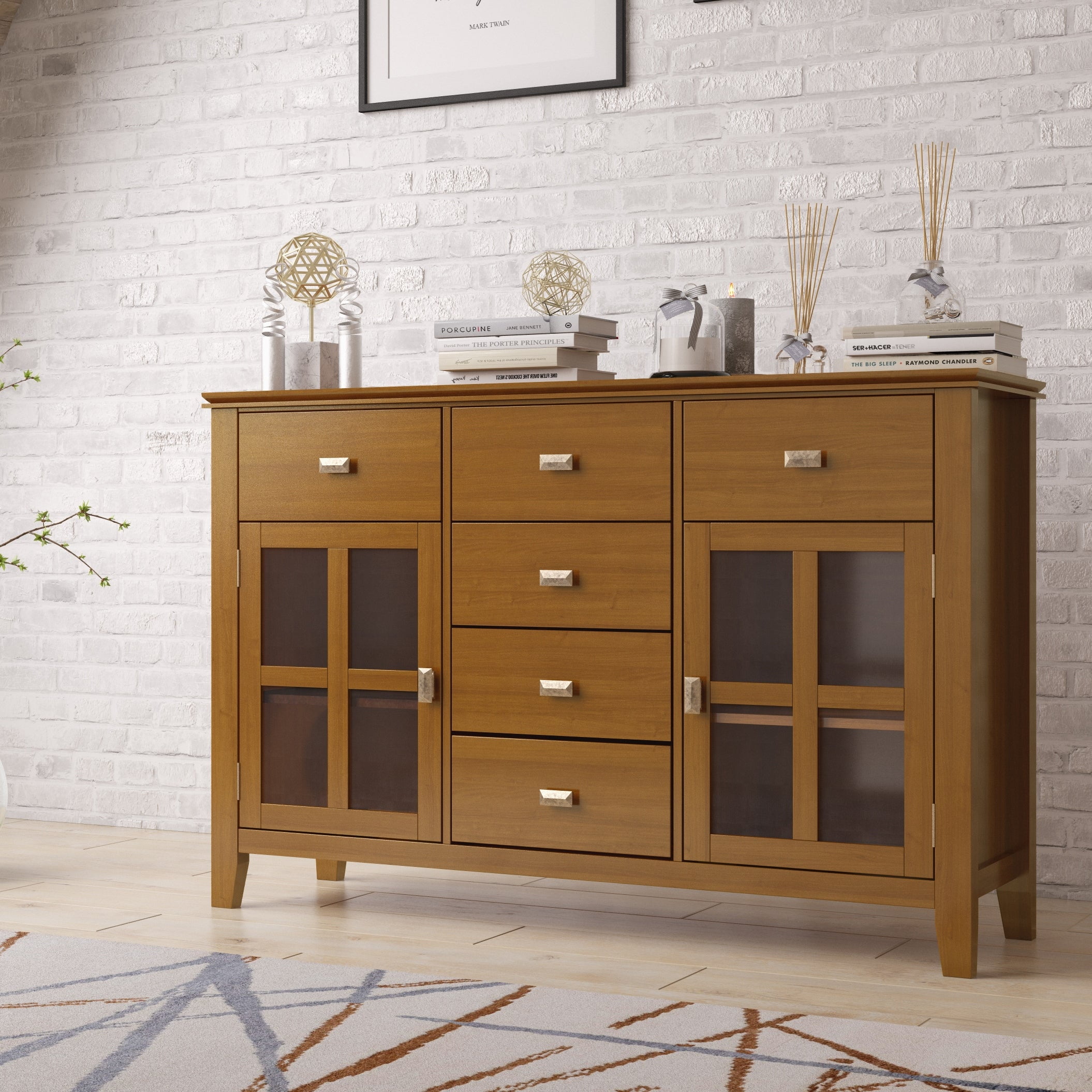 Wyndenhall stratford solid wood 54 inch wide contemporary sideboard buffet credenza deals