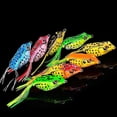 thumbnail image 3 of CHAO 1 pieza 5 g 8,5 g 13 g 17,5 g señuelo de rana cebo de tubo blando señuelo de pesca de plástico con anzuelos de pesca de superficie rana raya ojos 3d artificiales XiXi 17,5 g6, 3 of 5