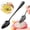 Black, variant on NUOKO Grapefruit Spoon Stainless Steel Fruit Spoon, Stainless Steel Spoon, Serrated Edge Ice Cream Scrape Cut Spoons for Fruit Dessert Cheese Vegetables Kitchen Tool with Non-stick Plating