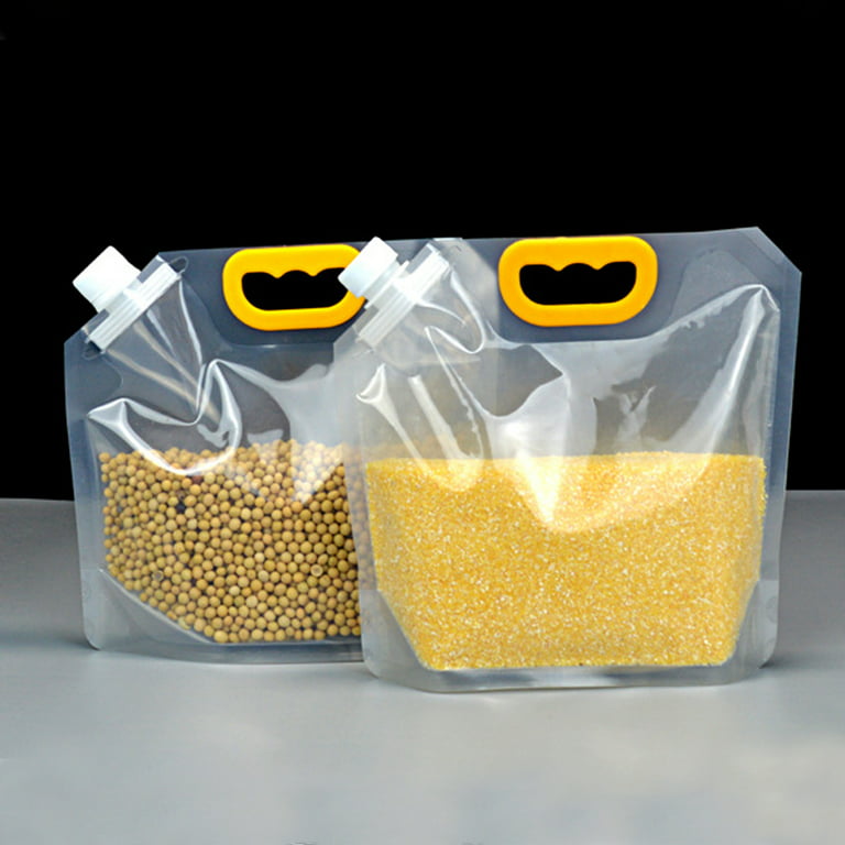 10pcs Grain Moisture-proof Sealed Bag, Transparent Grain Storage
