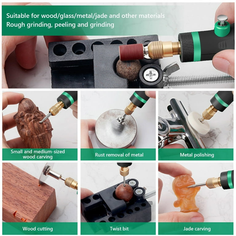 Japceit Grinder Tool, Handheld Polishing Multifunctional Miniature
