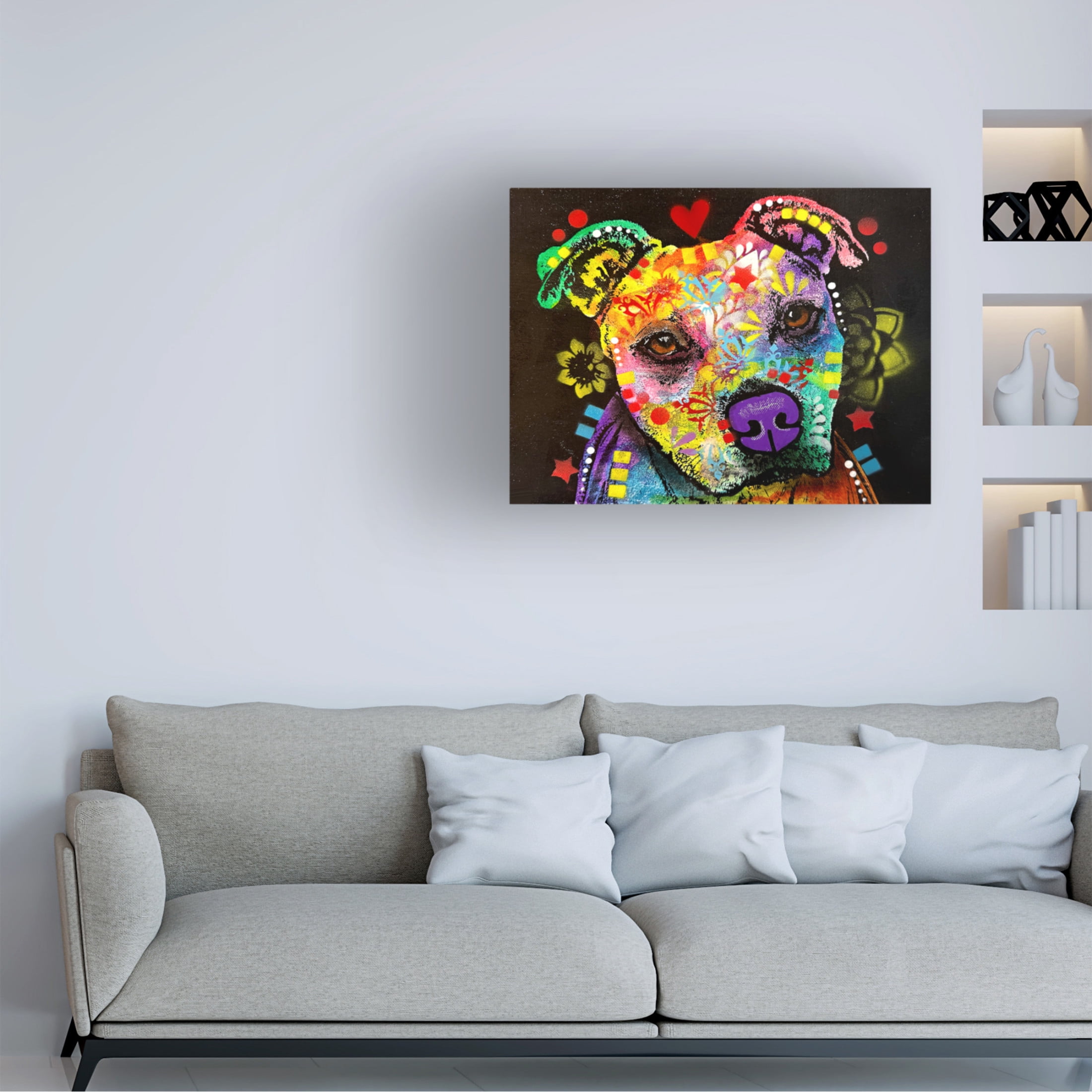 Canvas Wall Art - Dean Russo- Exclusive 'Flora 2' Wall Art for Living Room, Bedroom, or Office Décor by Trademark Fine Art - 32 x 24 Inches