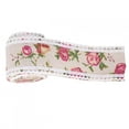 thumbnail image 3 of Flower Stretch, Yellow Linen DIY 2M6.56Ft Burlap Roll Flower Ribbon, For Wedding DIY Handmade, 3 of 8