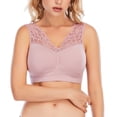 thumbnail image 3 of Lace Bralette, Women's Deep V Neck Padded Bra Lace Long Line Plunge Bralette Bra, 3 of 6