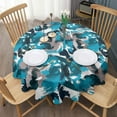thumbnail image 3 of Camouflage Round Tablecloth 60x60in(153x153cm) – Waterproof Polyester Table Cover with Full Print Design, Wrinkle Resistant & Washable for Kitchen Dining Party Decor, 3 of 6