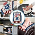 thumbnail image 4 of Independence Day Kitchen Towels Set of 2, Absorbent Dish Towel for Kitchen Microfiber Hand Dish Cloths for Drying and Cleaning Reusable Cleaning Cloths 18x28in USA Flag Poppy Flower, 4 of 6